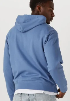 lichtblauwe calvin klein sweater ls eu badge 350 terry hoodie