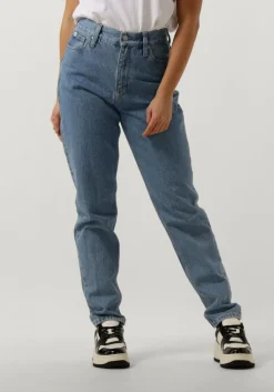 lichtblauwe calvin klein mom jeans mom jean