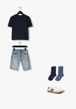 lichtblauwe cars jeans shorts kids florida comf.str