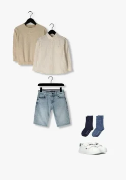 lichtblauwe cars jeans shorts kids florida comf.str