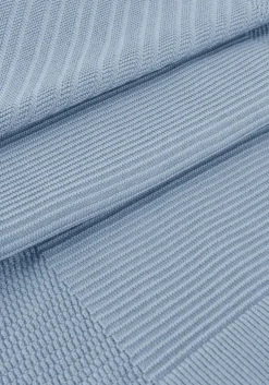 lichtblauwe cast iron trui crewneck cotton modal