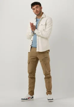 lichtblauwe cast iron trui crewneck cotton modal