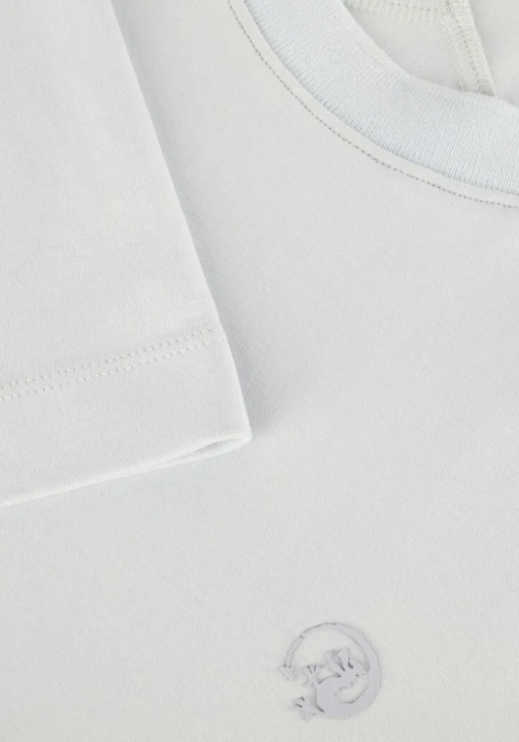 lichtblauwe cast iron t-shirt short sleeve r-neck regular fit interlock