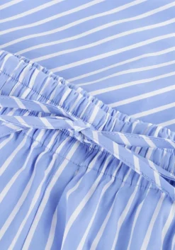 lichtblauwe catwalk junkie korte broek pull on striped short