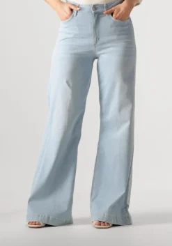 lichtblauwe circle of trust wide jeans palmer wide leg dnm