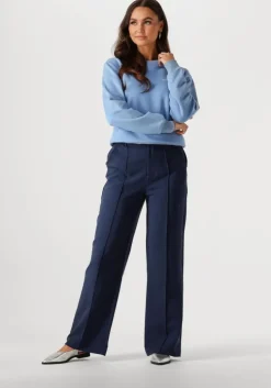 lichtblauwe colourful rebel sweater logo circle relaxed sweat