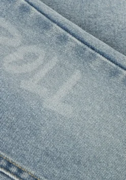 lichtblauwe daily7 cargo jeans 2600 straight fit printed