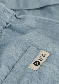 lichtblauwe daily7 korte broek short big stripe