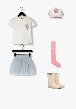 lichtblauwe daily7 minirok tule skirt