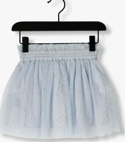 lichtblauwe daily7 minirok tule skirt