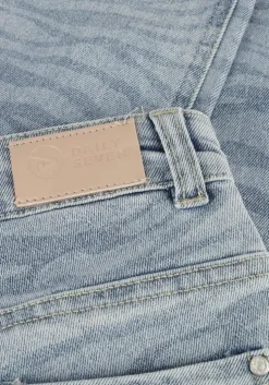 lichtblauwe daily7 slim fit jeans 2500 mom fit animal