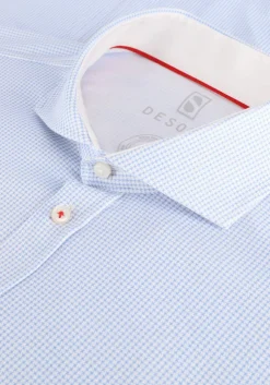 lichtblauwe desoto casual overhemd hai
