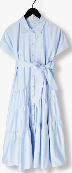 lichtblauwe devotion maxi jurk ear