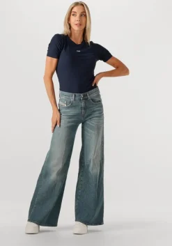 lichtblauwe diesel wide jeans 1978 d-akemi