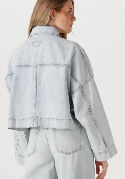 lichtblauwe drykorn spijkerjas holbrooks