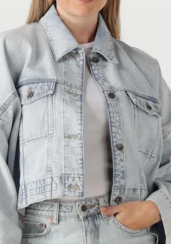 lichtblauwe drykorn spijkerjas holbrooks