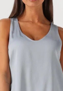 lichtblauwe drykorn top aminah