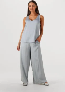 lichtblauwe drykorn wijde broek ceiling