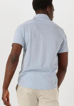 lichtblauwe dstrezzed casual overhemd anthony shirt