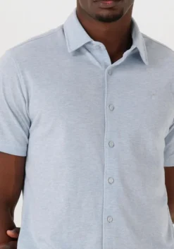 lichtblauwe dstrezzed casual overhemd anthony shirt