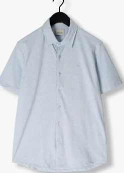 lichtblauwe dstrezzed casual overhemd anthony shirt