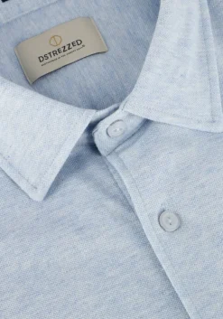 lichtblauwe dstrezzed casual overhemd anthony shirt