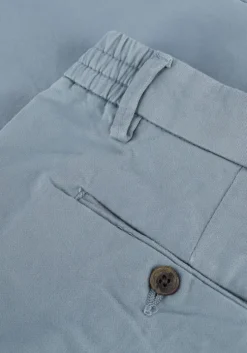 lichtblauwe dstrezzed korte broek jogger shorts twill knit