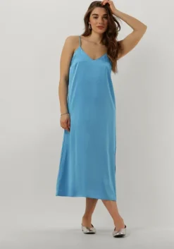 lichtblauwe envii midi jurk enlima sl slip dress
