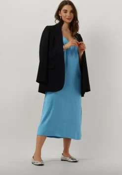 lichtblauwe envii midi jurk enlima sl slip dress