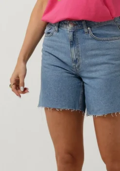 lichtblauwe envii shorts enbiloba shorts 6863