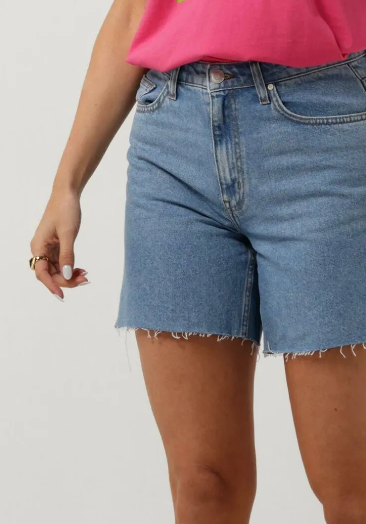 lichtblauwe envii shorts enbiloba shorts 6863