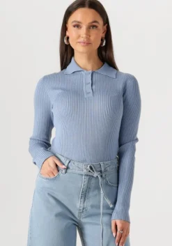 lichtblauwe envii tops & t-shirts enluna ls knit 7231