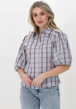 lichtblauwe esmé studios blouses ebony 2/4 shirt