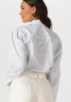 lichtblauwe est'seven blouses franky blouse