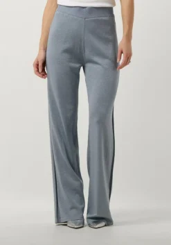 lichtblauwe est'seven wijde broek celeste trouser