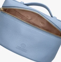 lichtblauwe fred de la bretoniere handtas lori handbag leather