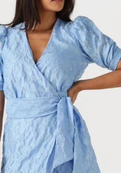 lichtblauwe freebird mini jurk blossom mini