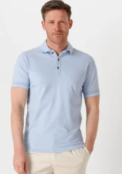 lichtblauwe genti polo polo 3 button ss j2001-1212