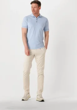 lichtblauwe genti polo polo 3 button ss j2001-1212