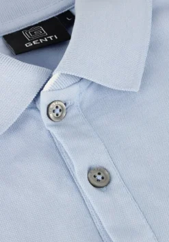 lichtblauwe genti polo polo 3 button ss j2001-1212