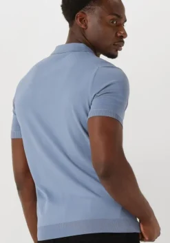 lichtblauwe genti polo polo button ss k2046-1260