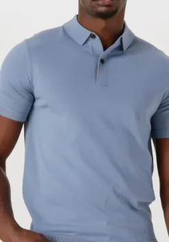 lichtblauwe genti polo polo button ss k2046-1260