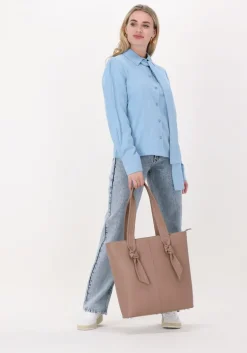 lichtblauwe gestuz blouses alidagz shirt