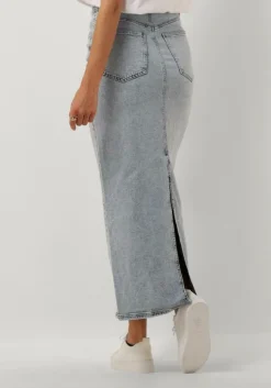 lichtblauwe gestuz maxirok janicegz long skirt