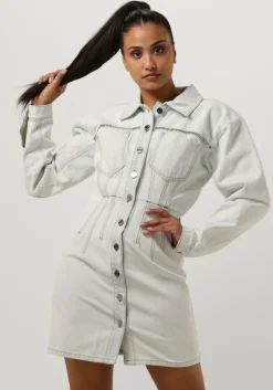 lichtblauwe gestuz mini jurk caliagz dress