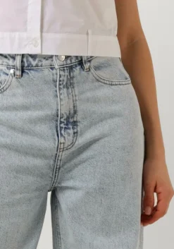 lichtblauwe gestuz wide jeans kailygz hw wide jeans