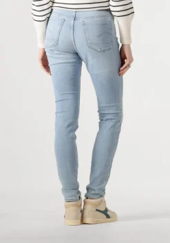 lichtblauwe g-star raw skinny jeans 3301 skinny wmn