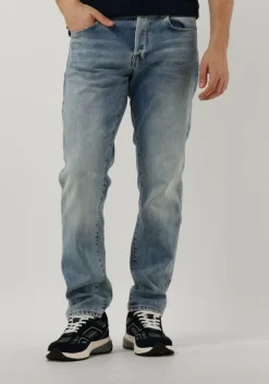 lichtblauwe g-star raw straight leg jeans 3301 regular tapered