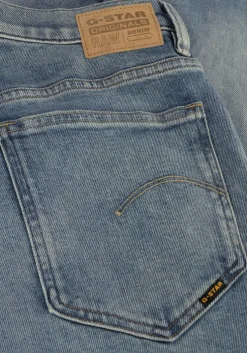 lichtblauwe g-star raw straight leg jeans viktoria high straight wmn
