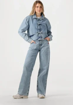 lichtblauwe harper & yve straight leg jeans yve-pa picante